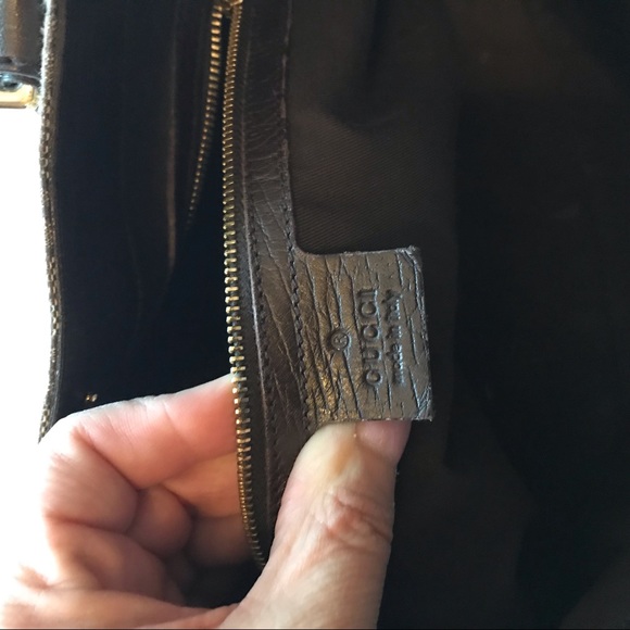 Gucci Beige/Chocolate Horsebit GG Tote Vintage - Picture 7 of 8